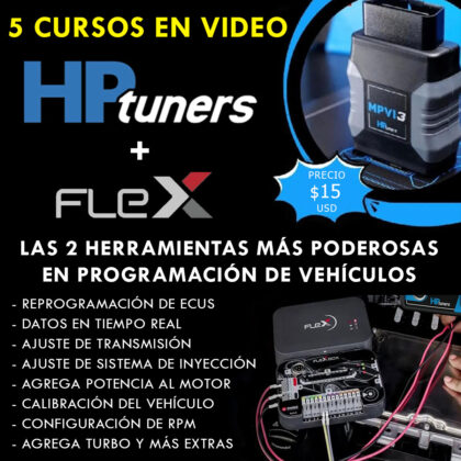 5 Cursos HP Tuners - Reprogramación y Tuning Automotriz